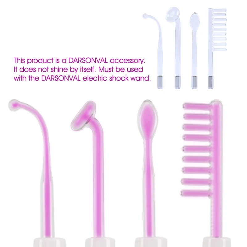 4Pcs DARSONVAL Facial Mushroom Electrodes