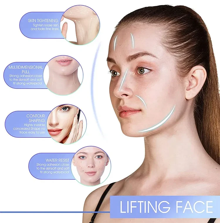 Adhesive tapes for facial line correction