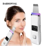 DARSONVAL Elektryczny peeling do twarzy Ultrasonic Clean Pore Acne Face Lifting Massage LED Ion Light Therapy Peeling Shovel