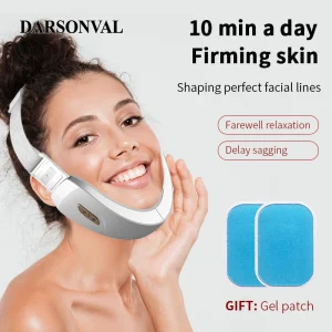 DARSONVAL Electric V Slimming Face Lift Up Belt Lifting Tight Thin Double Chin EMS Micro Current Facial Massager Slimming Beauty