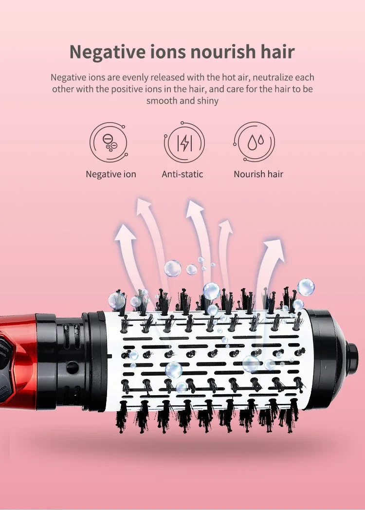 DARSONVAL hot air brush effective curling images