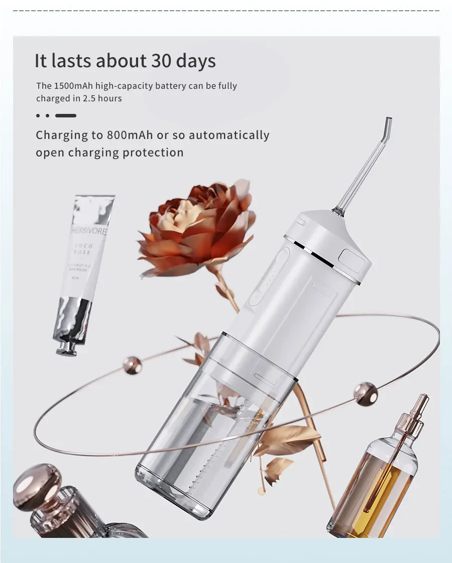 DARSONVAL portable oral irrigator for travel use