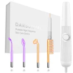 Darsonval High Frequency Facial Machine Skin Therapy With 4 Combination Neon Argon Wands Remove Wrinkles Acne Beauty Facial