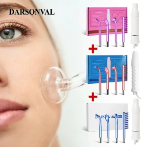 Darsonval High Frequency Facial Therapy Wand For Hair Face Anti Aging Acne Electrotherapy Wand Glass Massager For Face Skin Care