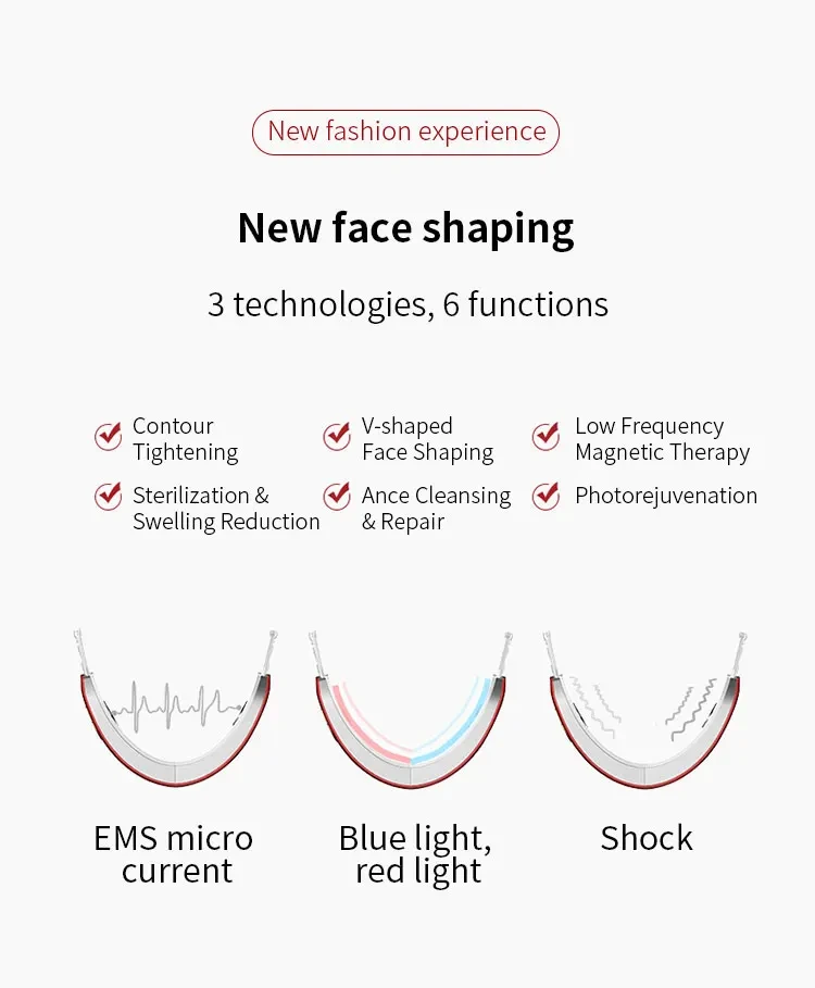 Electric face slimming beauty device by DARSONVAL