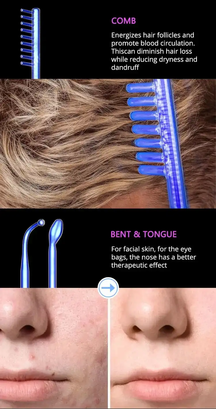 High Frequency Hair and Face Treatment Tool