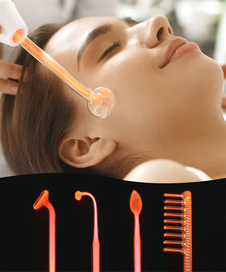 High frequency skin care tool to remove wrinkles