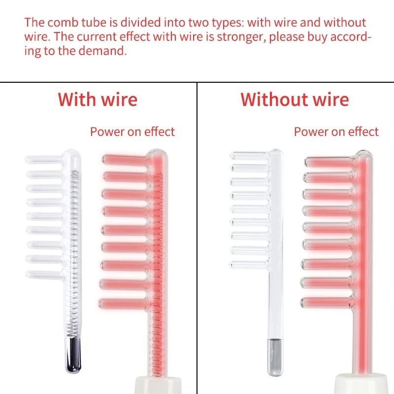 Light face skin care with blue tubes attachment