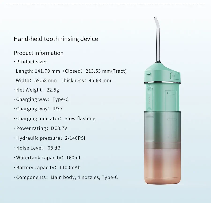 Water jet feature in DARSONVAL oral irrigator