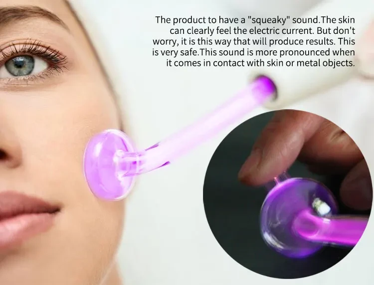 purple light high frequency facial machine for acne treatment